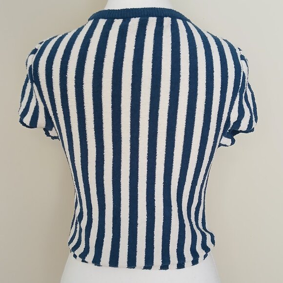 Free People FP Beach Roberta Nautical Sweater Top Size Small - Picture 5 of 9